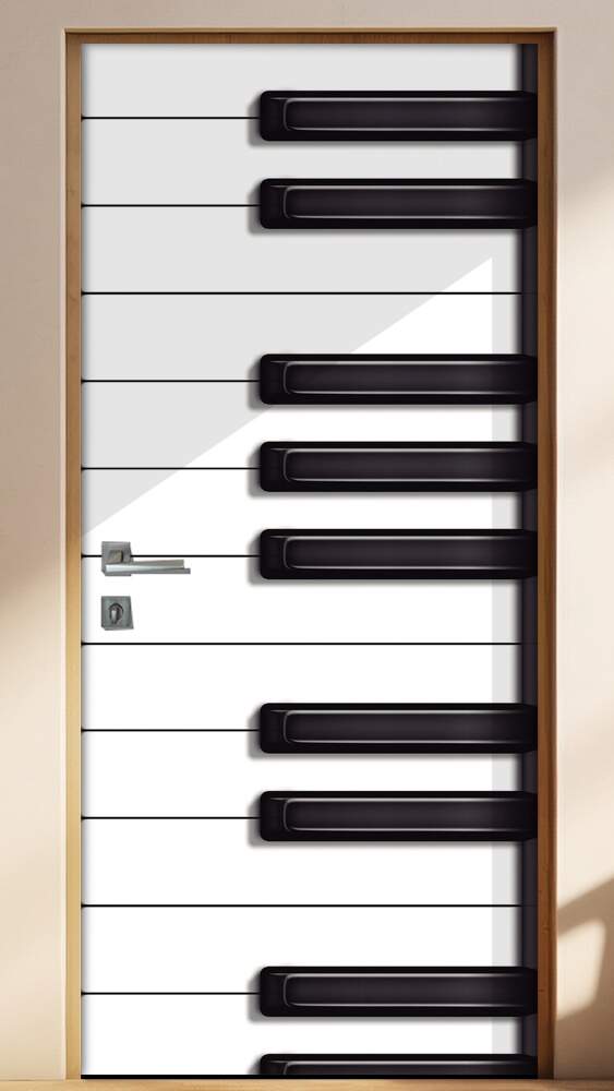 Adesivo para Porta Musica Piano