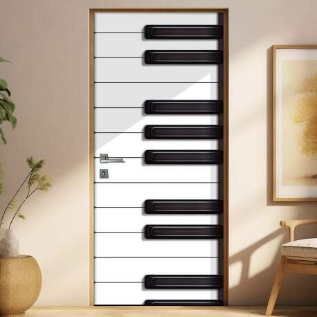 Adesivo para Porta Musica Piano