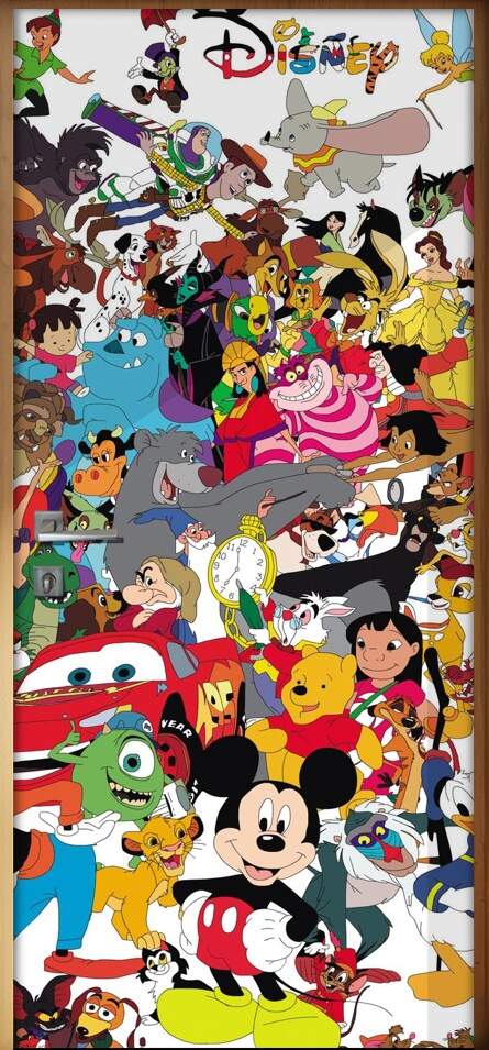Adesivo para Porta Infantil Turma da Disney