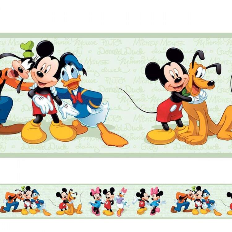 Adesivo decorativo faixa Mickey e sua turma 3