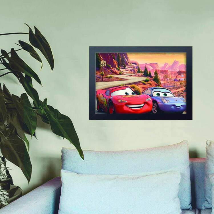 Quadro Decorativo Infantil Carros 01