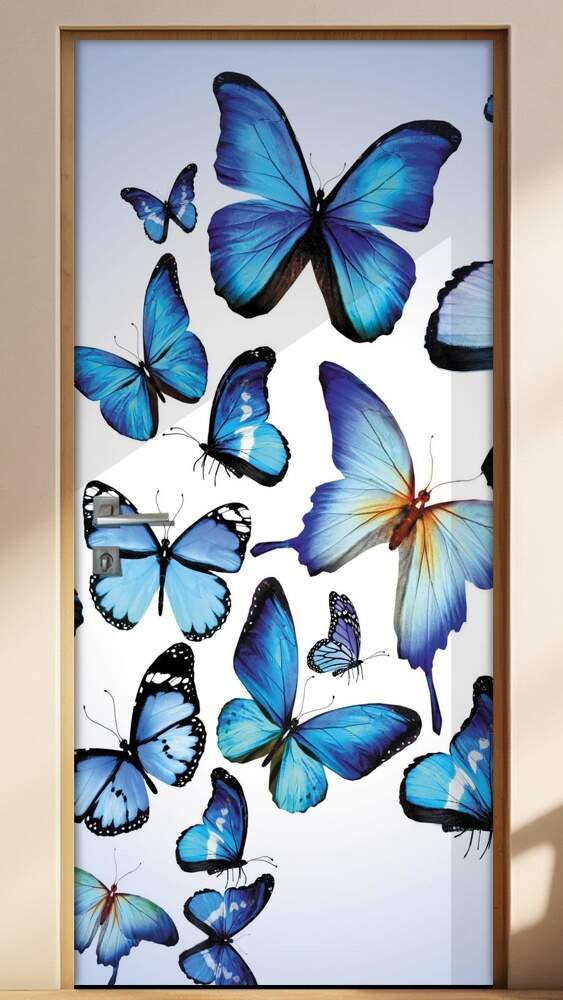 Adesivo Para Porta Animais Borboletas Mod. 19