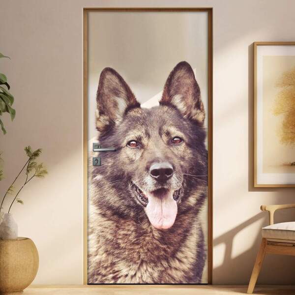 Adesivo Para Porta Animais Pastor Alemo Mod. 20