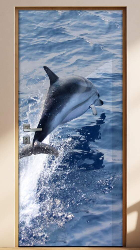 Adesivo Para Porta Animais Golfinho