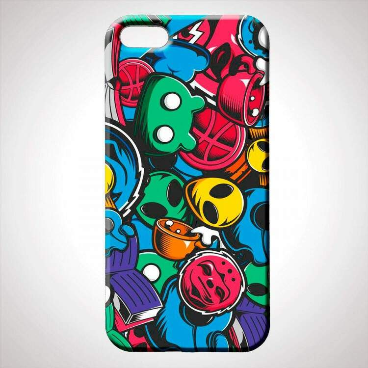 Capa para Celular Aliens Coloridos