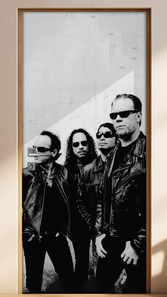 Adesivo Para Porta Personalidades Metallica