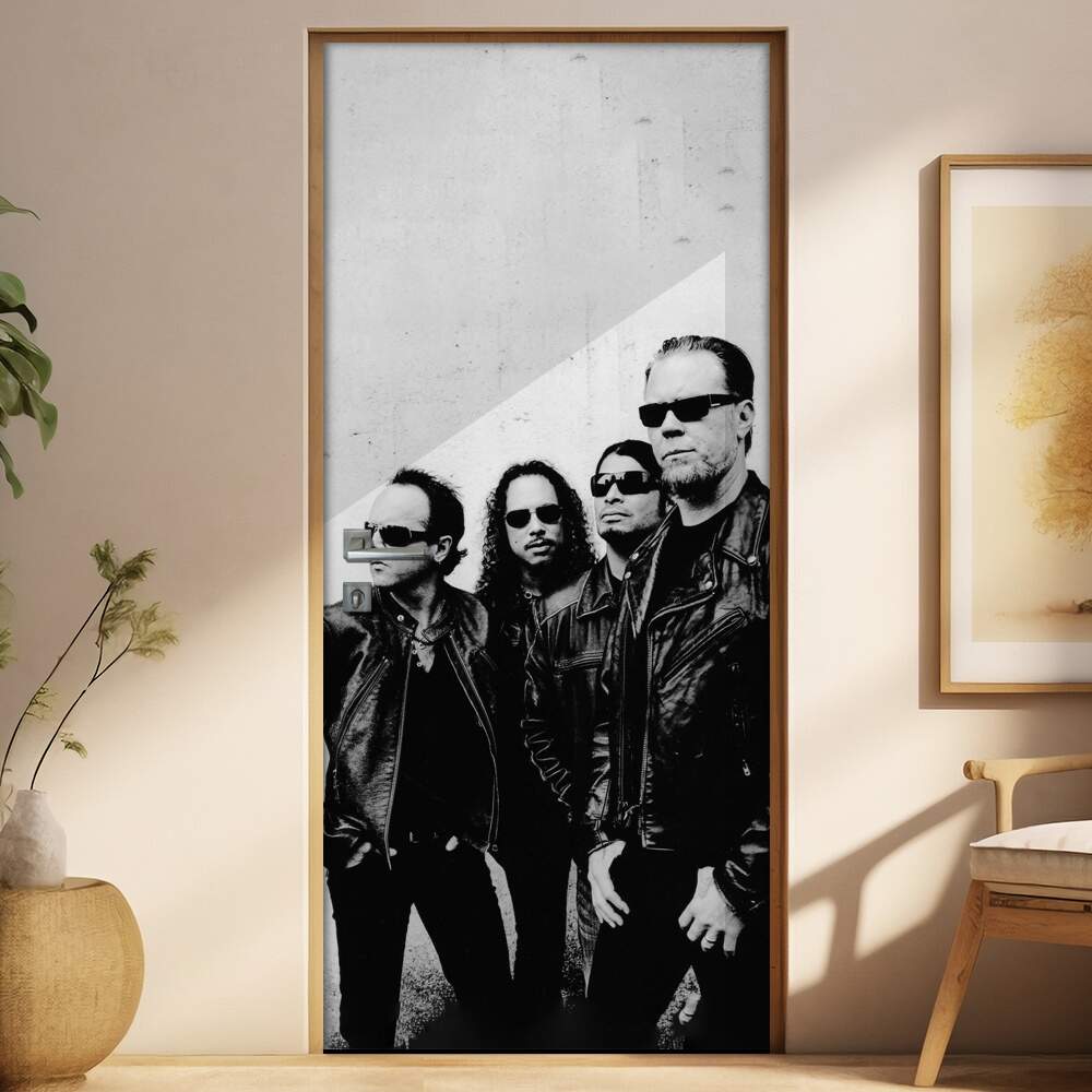 Adesivo Para Porta Personalidades Metallica