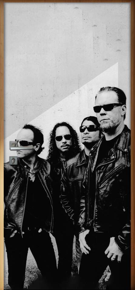Adesivo Para Porta Personalidades Metallica
