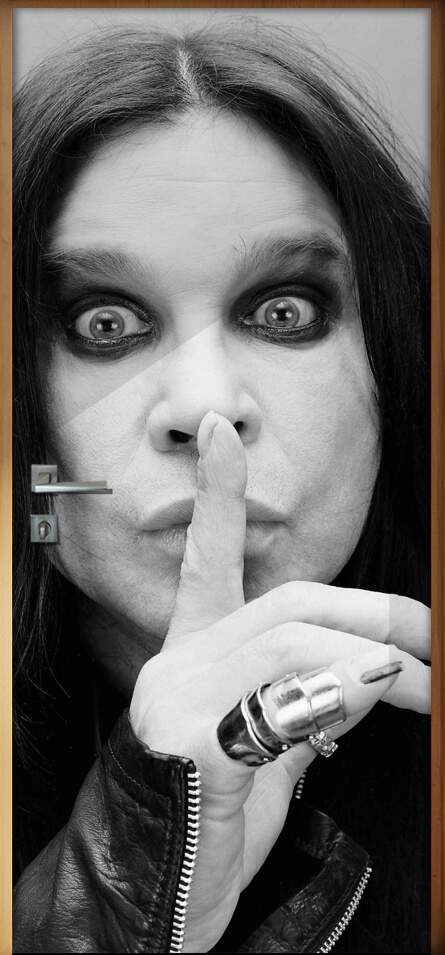 Adesivo Para Porta Personalidades Ozzy Osbourne