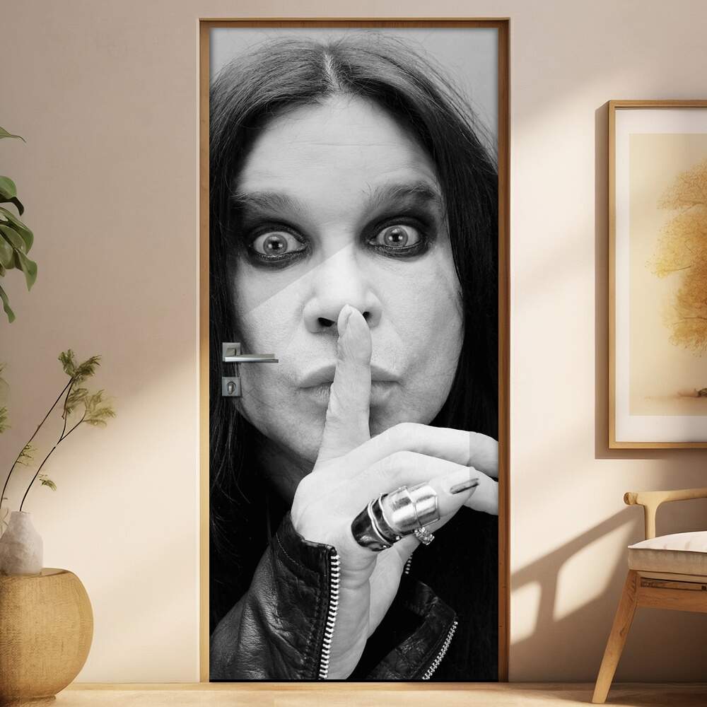 Adesivo Para Porta Personalidades Ozzy Osbourne
