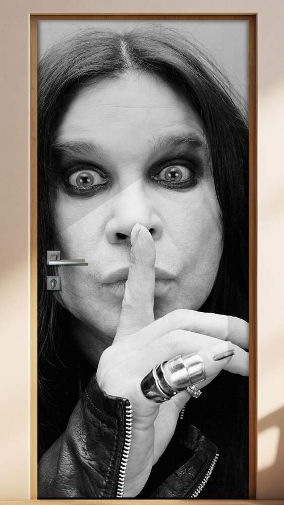 Adesivo Para Porta Personalidades Ozzy Osbourne