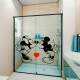 Adesivo para Box de Banheiro Mickey e Minnie Rom�ntico