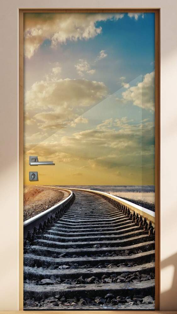 Adesivo Para Porta Pontes E Estradas Caminho Dos Trilhos