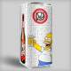 Envelopamento de Geladeira Inteira - Homer com Duff