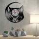 Rel�gio Decorativo de Disco de Vinil Gatinho