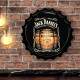 Placa Decorativa Tampa de Garrafa de Whisky 07
