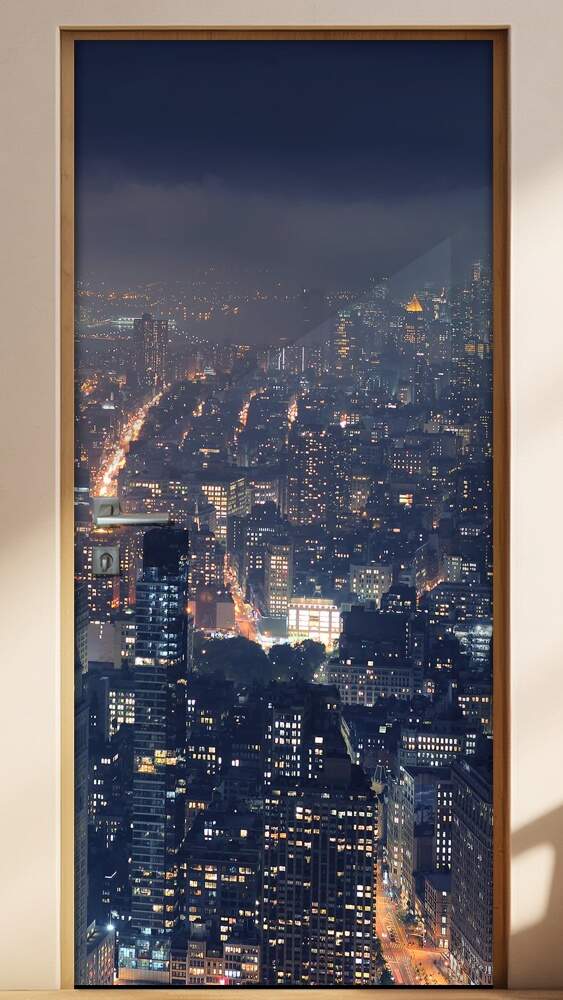 Adesivo Para Porta Paisagens Metr�pole