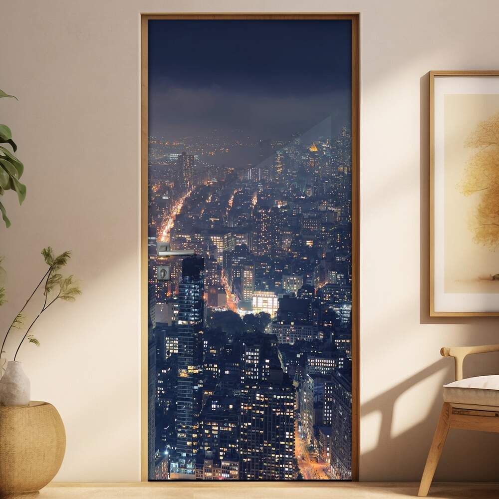 Adesivo Para Porta Paisagens Metrpole