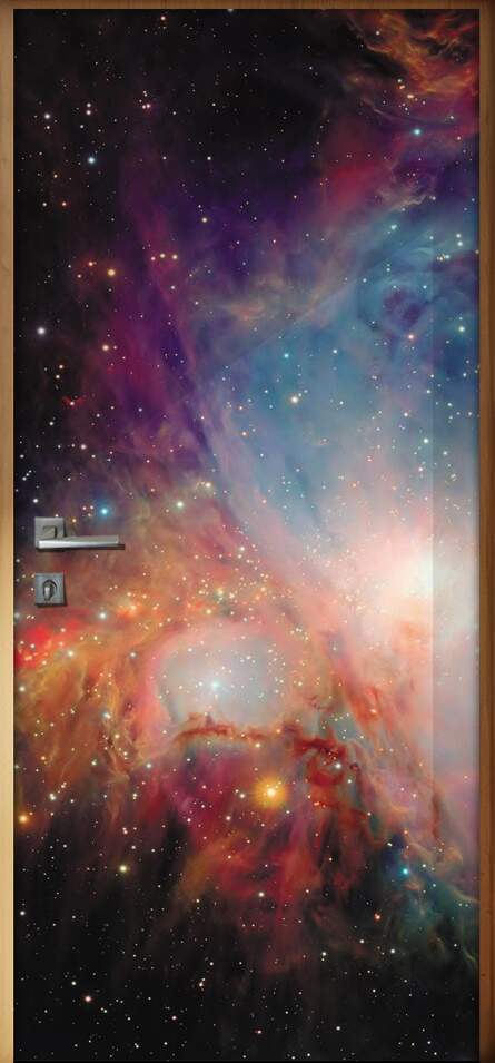Adesivo Para Porta Paisagens Nebulosa 2