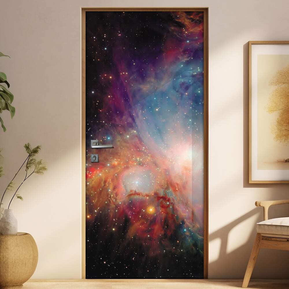 Adesivo Para Porta Paisagens Nebulosa 2