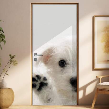 Adesivo Para Porta Animais Cachorrinho