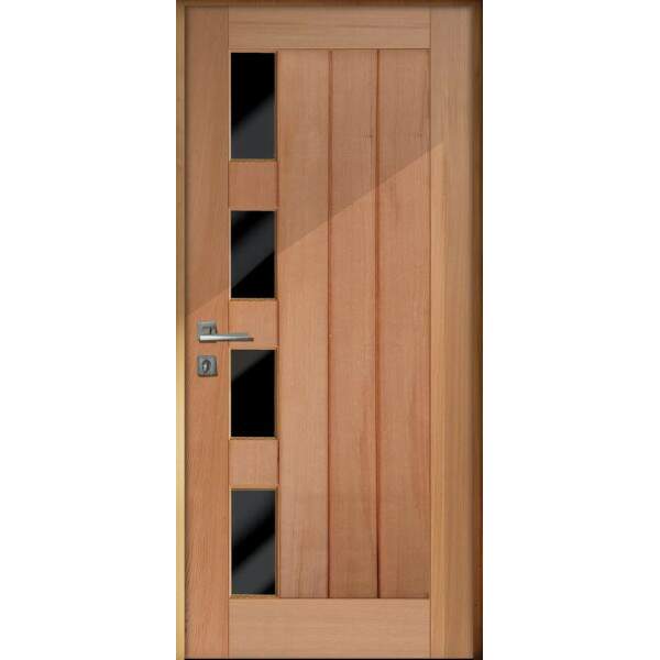 Adesivo para Porta Tema Madeira com Vidro 01