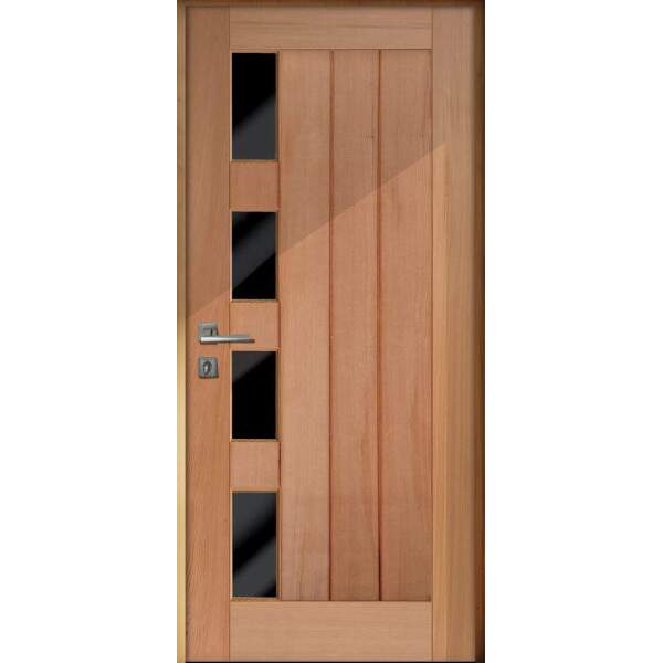 Adesivo para Porta Tema Madeira com Vidro 02