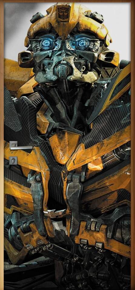 Adesivo Para Porta Filme Tranformers Bumblebee