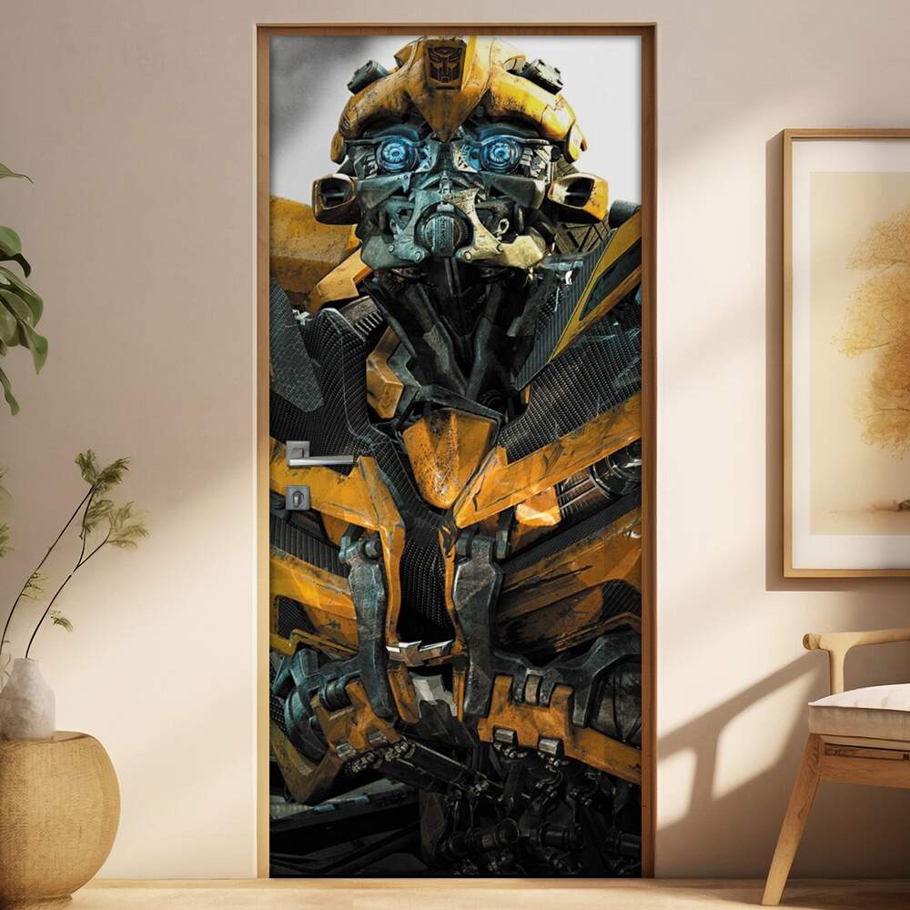 Adesivo Para Porta Filme Tranformers Bumblebee