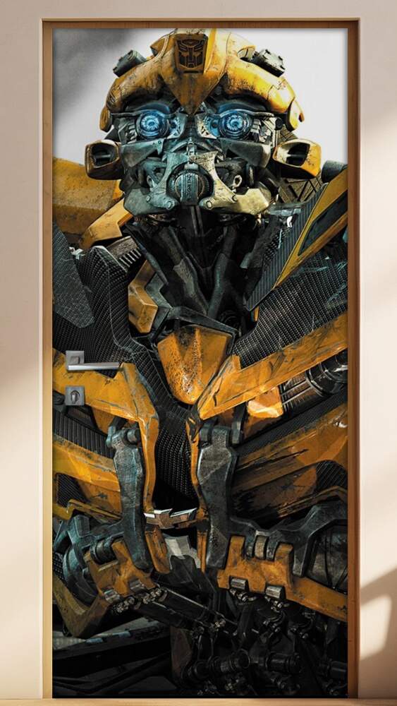 Adesivo Para Porta Filme Tranformers Bumblebee