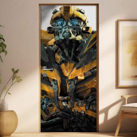 Adesivo Para Porta Filme Tranformers Bumblebee