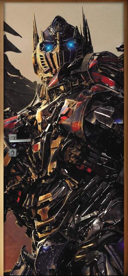 Adesivo Para Porta Filme Transformers Optimus Prime