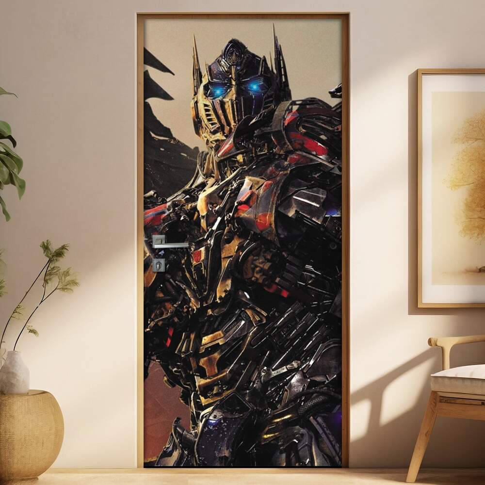 Adesivo Para Porta Filme Transformers Optimus Prime