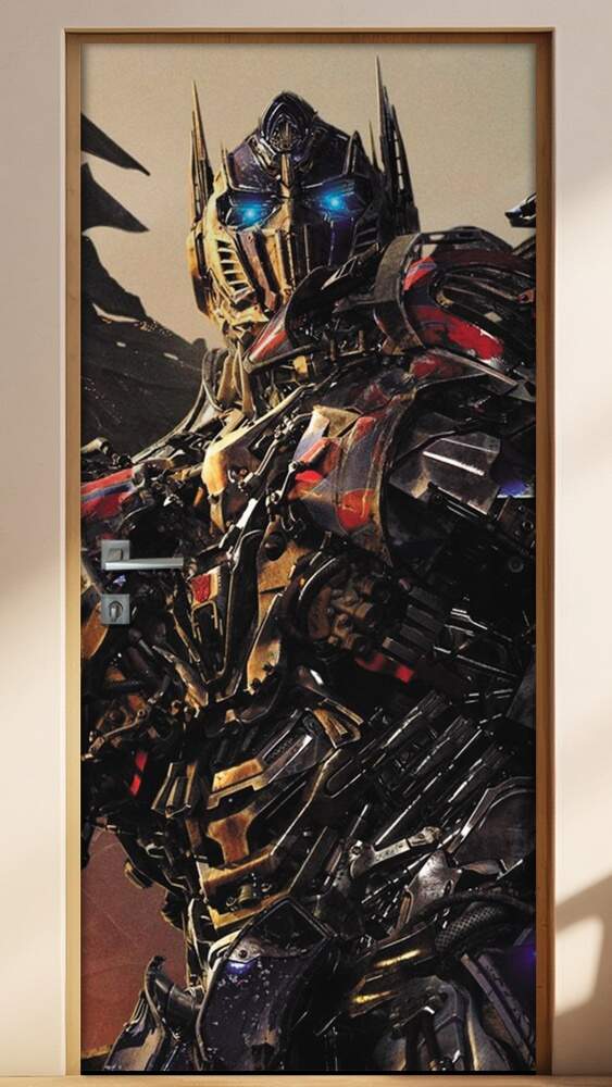 Adesivo Para Porta Filme Transformers Optimus Prime