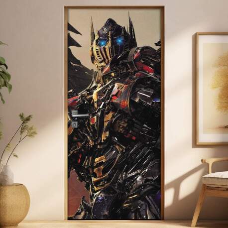 Adesivo Para Porta Filme Transformers Optimus Prime