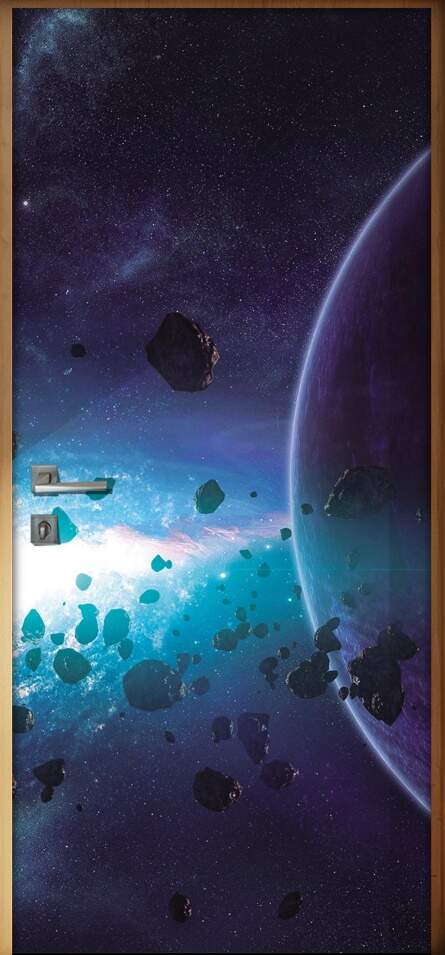 Adesivo Para Porta Planetas Meteoritos