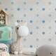 Papel de Parede Infantil Mod - 260 Bolinhas Azuis