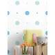 Papel de Parede Infantil Mod - 260 Bolinhas Azuis