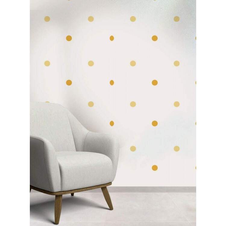 Papel de Parede Infantil Mod - 263 Bolinhas Amarelas