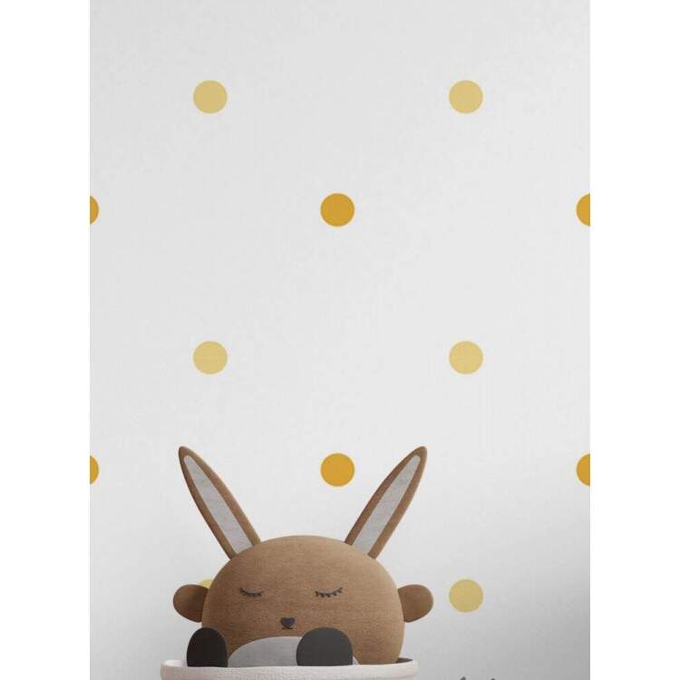 Papel de Parede Infantil Mod - 263 Bolinhas Amarelas