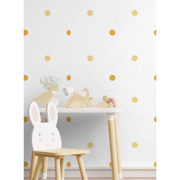 Papel de Parede Infantil Mod - 263 Bolinhas Amarelas