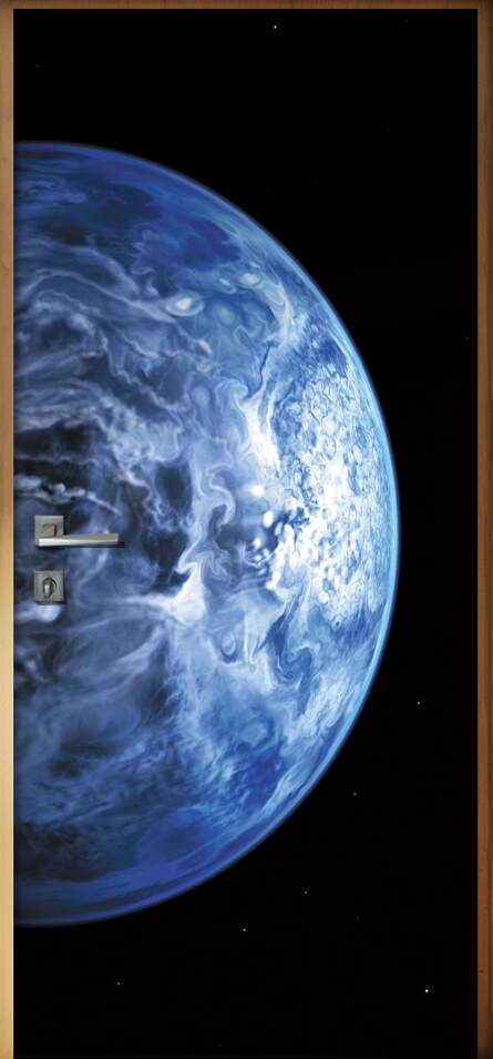 Adesivo Para Porta Planetas Planeta Terra