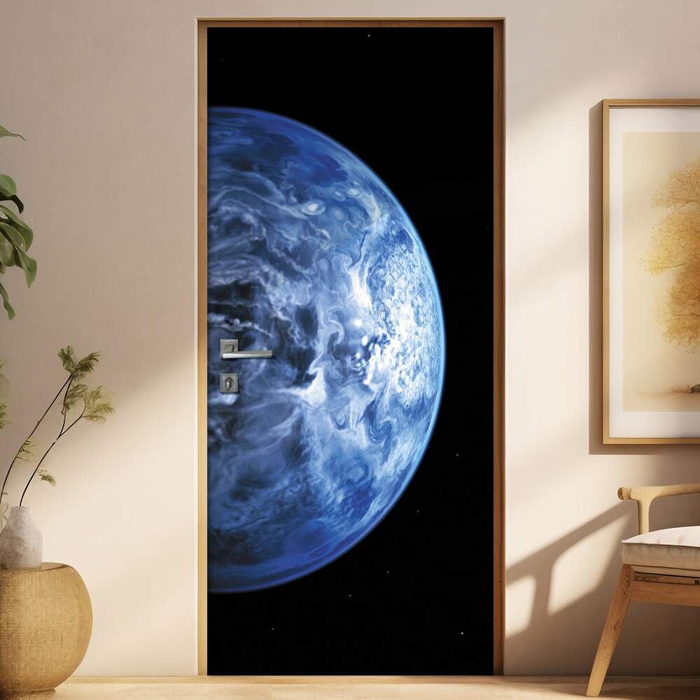 Adesivo Para Porta Planetas Planeta Terra