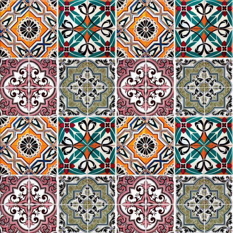 Adesivos de Azulejos Ladrilhos Hidrulicos Modelo 06