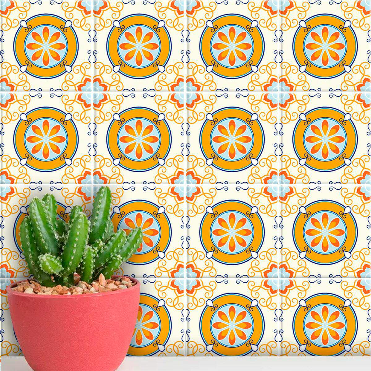 Adesivos de Azulejos Ladrilhos Hidrulicos Modelo 106