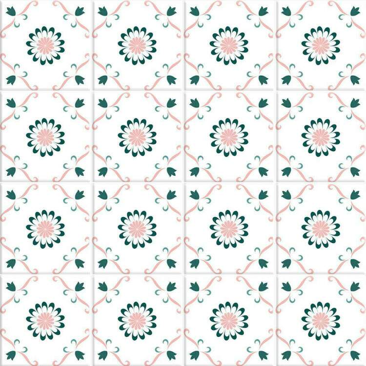 Adesivos de Azulejos Ladrilhos Hidrulicos Modelo 113