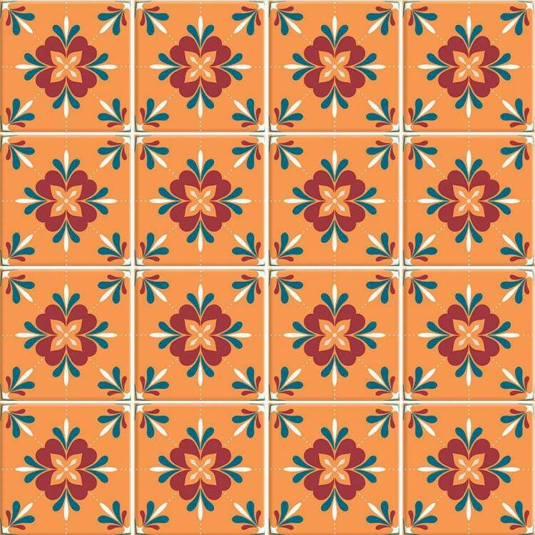 Adesivos de Azulejos Ladrilhos Hidrulicos Modelo 118