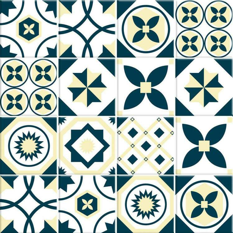 Adesivos de Azulejos Ladrilhos Hidrulicos Modelo 120