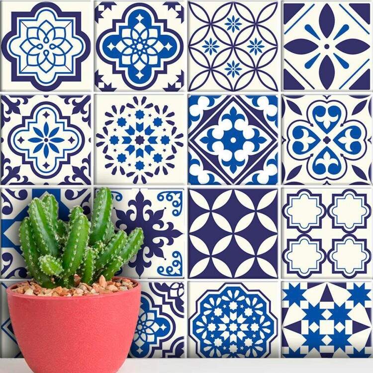 Adesivos de Azulejos Ladrilhos Hidrulicos Modelo 128