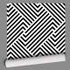 Papel de Parede Abstrato Mod - 426 Ilusionismo Preto e Branco